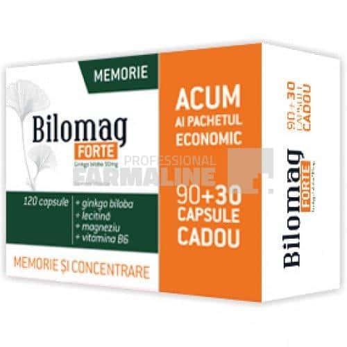 Bilomag Forte Memorie 90 mg 120 capsule (90 + 30 Cadou)