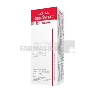 Gerovital H3 Derma+ Crema pentru piele cu roseata si scuame 50 ml