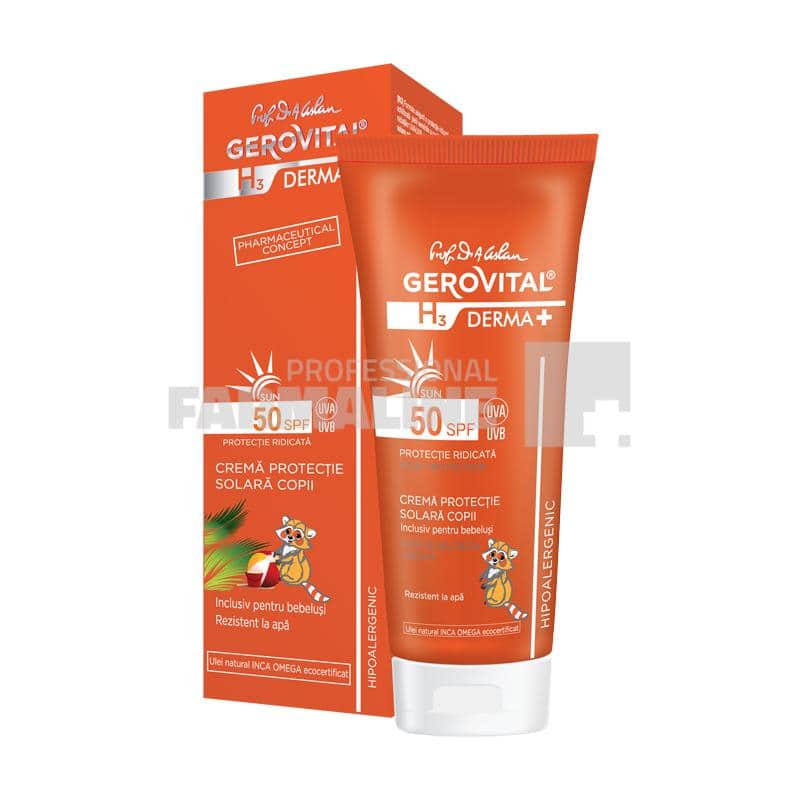 Gerovital H3 Derma+ Crema protectie solara copii SPF50 100 ml