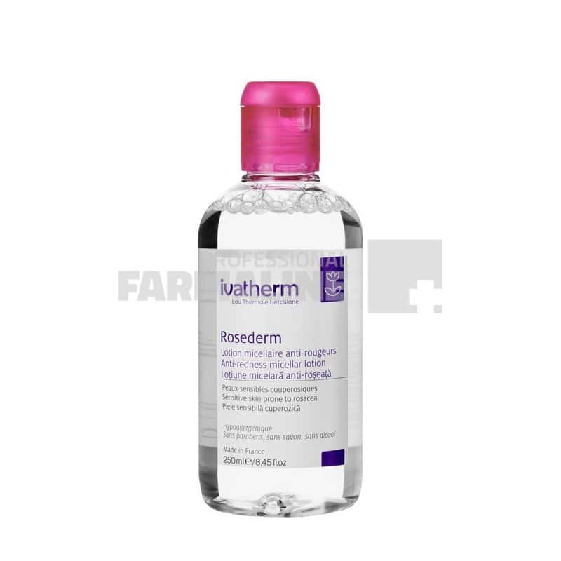 Ivatherm Rosederm Lotiune micelara anti-roseata 250 ml