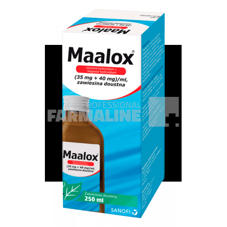 Maalox Suspensie orala 35 mg/40 mg/ml 250 ml