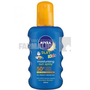 Nivea 85667 Sun Kids Spray colorat de protectie solara SPF50 200 ml