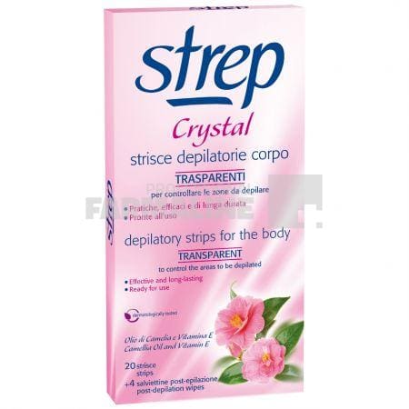 Strep Crystal Benzi depilatoare pentru corp 20 benzi