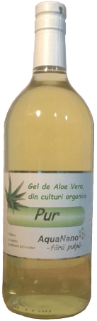 Aloe-Pur - gel organic de Aloe Vera - fara pulpa - 1L - AquaNano