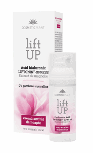 Crema antirid de noapte cu Acid Hialuronic - Lift up 50ml - Cosmetic plant