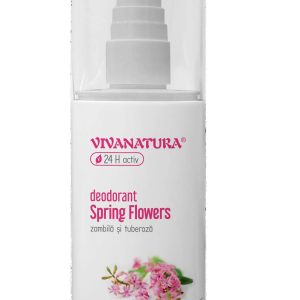 Deodorant natural spray Spring Flowers - Zambila si Tuberoza 100ml - Vivanatura