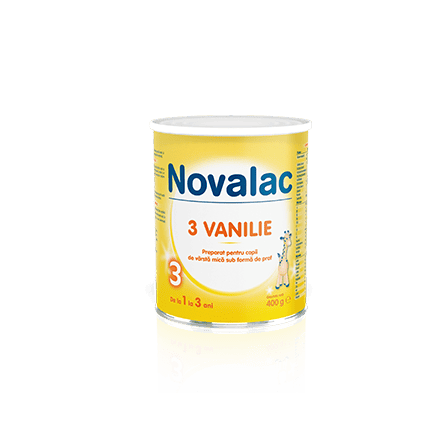 NOVALAC 3 VANILIE - formula de lapte praf 400g - Sun Wave Pharma