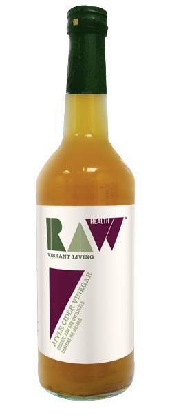 Otet din cidru de mere nefiltrat Raw Health eco-bio 500ml - Biona