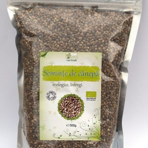 Seminte de canepa 500g intregi eco-bio OBio