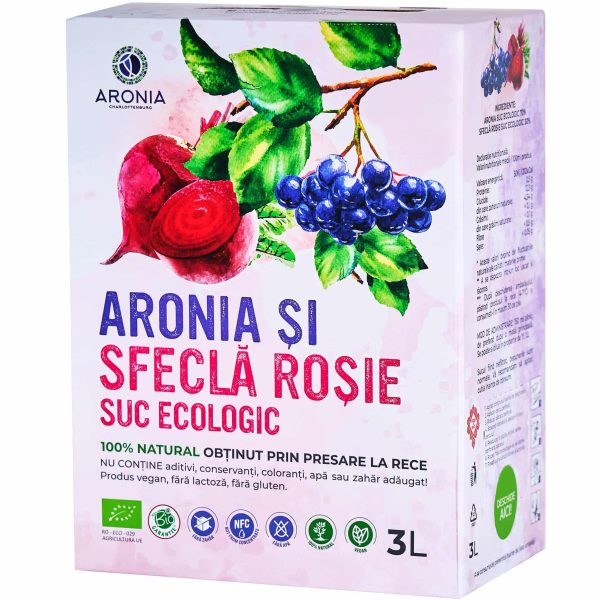 Suc de Aronia și Sfeclă Roșie 100% Natural și Ecologic la 3L (RO-ECO-029)