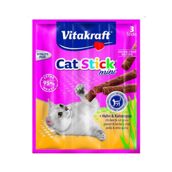 Vitakraft Cat Sticks Pui Si Iarba Pisicii